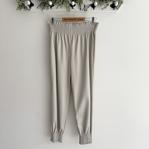 Trina Turk Channel Islands faux leather Pants Tan Medium New With Tags 174039 - Picture 1 of 4